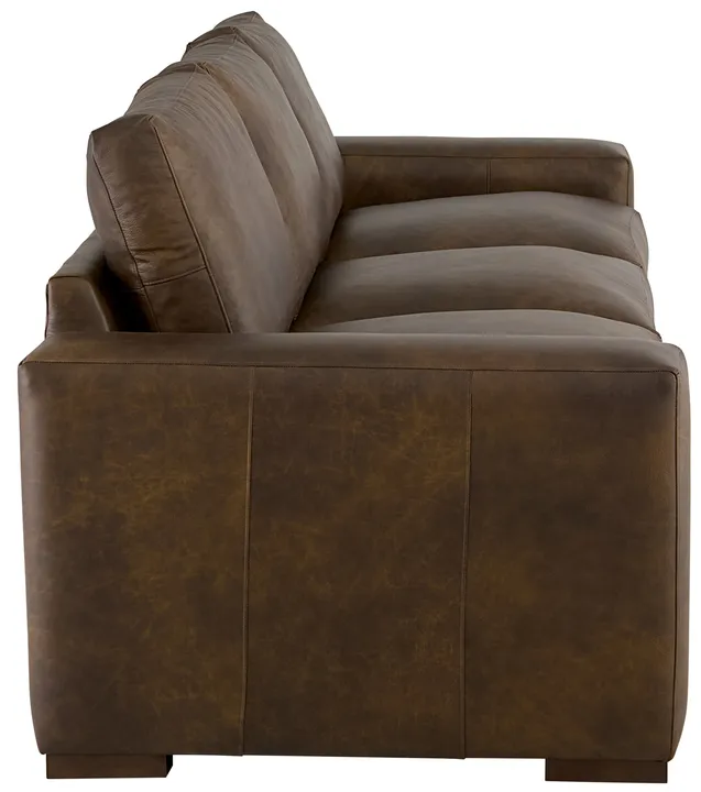 L758849BD Leather Sofa_side_no_pillows