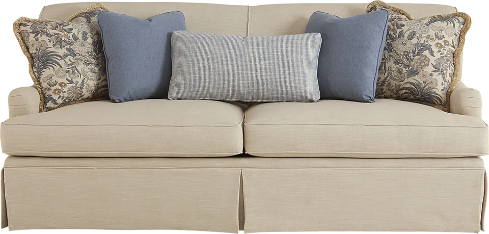 Olive P961949BD Skirted Sofa_head on