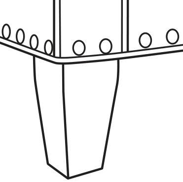 PD Tapered Leg with Nails